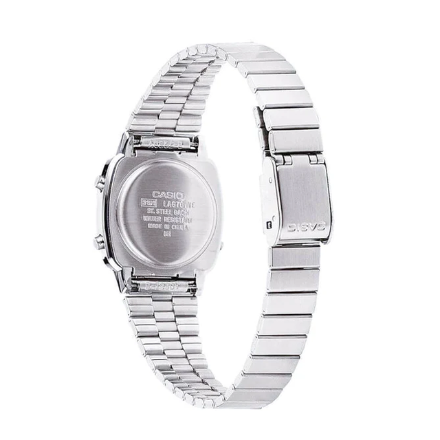Reloj Casio Vintage LA-670WA-2 Digital Mujer Azul/Acero Inoxidable