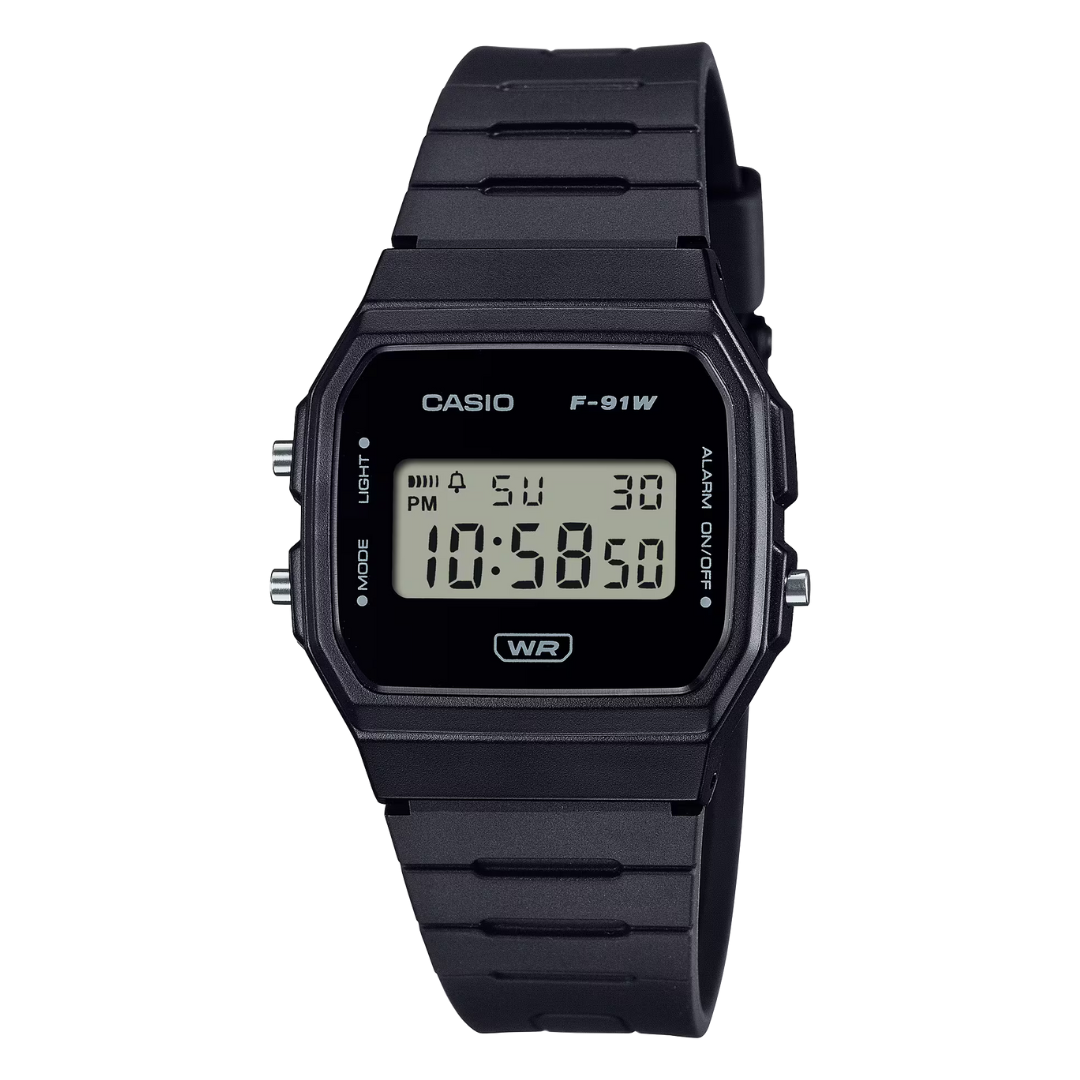 Reloj Casio Vintage F-91WB-1A Digital Negro