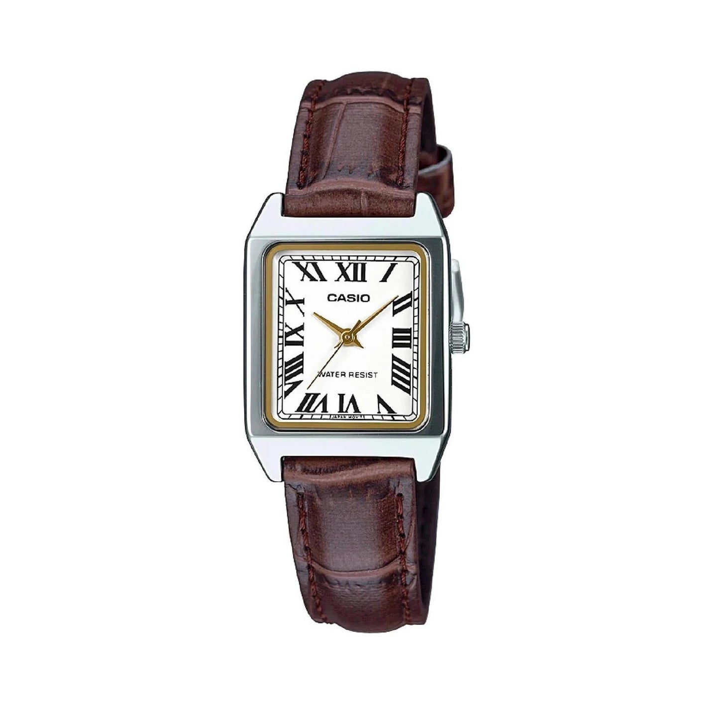Reloj Casio Clásico LTP-V007L-7B2 Análogo Cuero Marrón Mujer