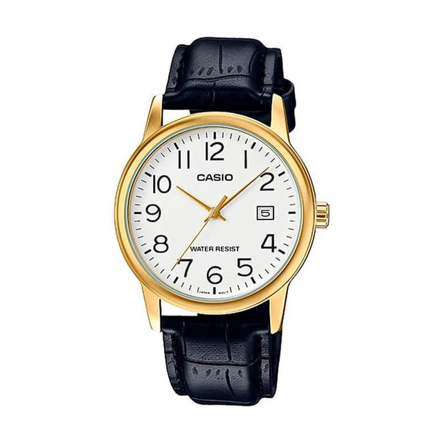 Reloj Casio Análogo MTP-V002GL-7B2 Clásico Dorado/Negro