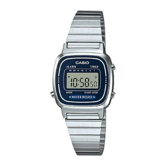 Reloj Casio Vintage LA-670WA-2 Digital Mujer Azul/Acero Inoxidable