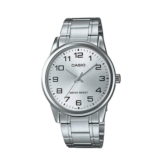 Reloj Casio Análogo MTP-V001D-7B Blanco/Acero Inoxidable
